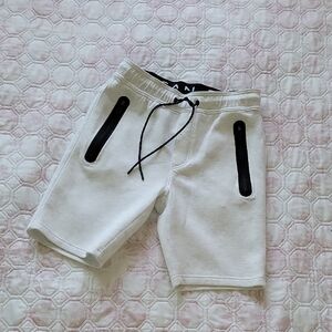 American Eagle Outfitters White Kids Knit Shorts with Black Accents